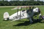 YR-PAX, Bcker Jungmeister, 40-Jahre Jubilums-Airmeeting des DMFV (Deutscher Modellflieger Verband) auf dem Flugplatz der Fa.  GROB AIRCRAFT  am 07.07.2012 