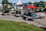 ohne, 3 x Fokker Dr.I, 40-Jahre Jubilums-Airmeeting des DMFV (Deutscher Modellflieger Verband) auf dem Flugplatz der Fa.  GROB AIRCRAFT  am 07.07.2012 