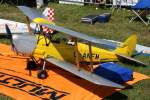 G-ANFM, DeHavilland  DH-82A Tiger Moth II , 40-Jahre Jubilums-Airmeeting des DMFV (Deutscher Modellflieger Verband) auf dem Flugplatz der Fa.