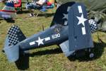 503 / 12464, Chance-Vaught  F4U-1D Corsair , 40-Jahre Jubilums-Airmeeting des DMFV (Deutscher Modellflieger Verband) auf dem Flugplatz der Fa.  GROB AIRCRAFT  am 07.07.2012 