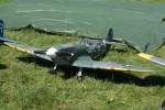 MD-T 8L255, Spitfire Mk V B, 40-Jahre Jubilums-Airmeeting des DMFV (Deutscher Modellflieger Verband) auf dem Flugplatz der Fa.  GROB AIRCRAFT  am 07.07.20