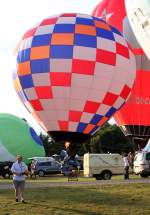 Modell-Ballon whrend der Vorfhrung, 16.08.2013, Kevelaer (19. Heiluft-Ballon-Festival), Germany 