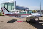 privat, D-INAG, Beechcraft, B-55 Baron, 07.04.2017, Aero '17, Friedrichshafen, Germany