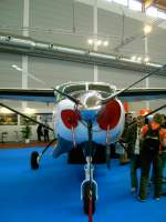 Cessna Caravan von vorne betrachtet.