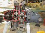 Schnittmodell eines Pratt&Whitney Doppelsternmotors mit 18 Zylindern in der Flugausstellung Hermeskeil, 23.8.18