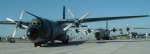 Vorn: Transall C-160 der Bundesluftwaffe, dahinter eine Lockheed C-130 Hercules der U.S. Airforce. Foto: ILA 2000 