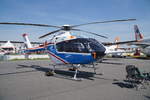 D-HFHS. EC 135 ACT/FHS. Ein EC 135 der DLR modifiziert z.B. mit einer einzigartigen Fly-by-Wire/Fly-by-Light-Steuerung (FBW/FBL). Foto: ILA 2018