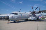 Airbus C295 der Forca Aerea Portuguesa (16705). Kapazität: 5 militärische Paletten, 71 Soldaten. Beladung auch über eine Heckklappe. Max Startgewicht:23000kg. Max Reichweite mit 6 Tonnen Zuladung:2000nM/3700km. Zwei PW-127G Triebwerke mit je 2645shp. Foto: ILA 2018  