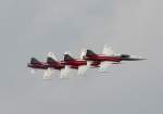 Patrouille Suisse F 5E Tger II in der Formation der Spiegel bei der Flugvorfhrung auf der ILA 2010 am 08.06.2010 in Berlin Schnefeld