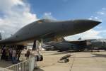Die wunderschne Formgebung dieses Hochleistungsbombers begeistert mich immer wieder. Rochwell/Boing B-1B Lancer. Foto: ILA Berlin 2010