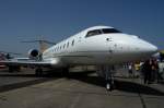 Bombardier Global 5000. Ein 2-strahliges Geschftsflugzeug mit hoher Reichweite (8889km) bei Mach 0.88 (935km/h). Die Global 5000 ist Ausgewhlt als neuer VIP- und MedEvac-Jet der Luftwaffe. Ab 2011 im Einsatz bei der Flugbereitschaft des BMVg. Foto: ILA 2008, 30.05.2008 