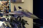 Hier das Modell einer MiG-29K 9.41. Es ist eine modernisierte Variante der Trgerversion. (Flugzeugtrger). Foto: ILA 2008, 30.05.2008 