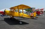 D-EFTN. De Haviland Tiger Moth. Baujahr 1941. Restauriert vom Fliegenden Museum in Augsburg trgt sie heute wieder die Kennung der  RAF. Foto: ILA 2008, 30.05.2008
