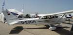 D-ESGH. Cessna Skyhawk SP. Kann mit Benzin oder Dieselmotor bestckt werden. Vreise 230km/h. Foto: ILA 2008, 30.05.2008