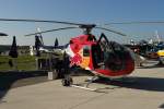  D-HTDM  MBB BO105 CB-4 fliegt in den Farben von Red Bull. Foto: ILA 14.09.2012
