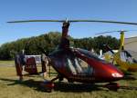  D-MCAV  Gyrocopter vom Typ Cavalon der Fa. AutoGyro in Hildesheim. Der erste Side-by-Side Gyrocopter der Firma. Rotordurchmesser 8,4m; Vreise 145km/h; Vmax 160km/h; Motore: Rotax 912ULS (100PS) oder Rotax 914UL (Turbo mit 115PS). Beide Motore mit Reduktionsgetriebe 1:2,43. Foto: ILA 14.09.2012