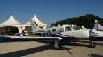  D-GTPI . Piper PA-34-220T Seneca. 2x220PS; Vreise 365km/h; Reichweite 1533km/h; 6 Sitze.  Foto: ILA 14.09.2012
