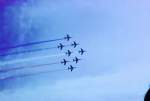 Nochmal die  Patrouille de France  1988
Drei Monate spter, geschah das schlimme Unglck in Rammstein,
mit vielen Toten und Schwerverletzten.
Seitdem wurden in Deutschland Veranstaltungen dieser Art verboten.
