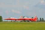 Nach 2010 im Jahr 2014 wieder auf der ILA die Patrouille Suisse mit ihren Northrop F5-Tiger II Jägern aufgenommen am 24.05.14