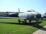 Canadair CL13  Sabre Mk.5   Kanada baute diesen amerikanischen Düsenjäger( F-86 )in Lizenz,  die Bundesluftwaffe erhielt ab 1957 75 Stück,erste Ausmusterungen erfolgten bereits 1959, 