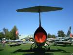 Lockheed F-104 G  Starfighter ,  hier die Heckansicht,  Flugmuseum Schwenningen Sept.2009
