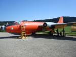 Canberra,engl.Kampfflugzeug, 1951 in Dienst gestellt, deutsche Bundesluftwaffe hatte auch einige Maschinen im Dienst,
steht im Flugmuseum Schwenningen /Sep.2009