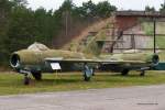 Jagdbomber MiG 17F im April 2010 in Finow.