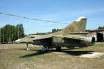 Mig-23S der ehemaligen NVA im sogenannten Mig-Fnger im Luftfahrtmuseum Finow bei Ebesrwalde am 14.05.2008