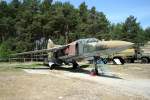 Mig-23 UB der ehemaligen NVA im Luftfahrtmuseum Finow bei Eberswalde am 14.05.2008