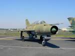 NVA/Bundeswehr Mig-21UM 23+77 am 27.04.2007 im Luftwaffenmuseum Berlin-Gatow 
