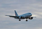Air France, Airbus A 318-111, F-GUGR, TXL, 29.12.2019