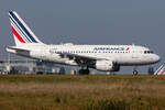 Air France, F-GUGD, Airbus, A318-111, 09.10.2021, CDG, Paris, France