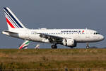 Air France, F-GUGR, Airbus, A318-111, 10.10.2021, CDG, Paris, France