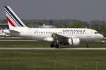 Air France, F-GUGE, Airbus, A318-111, 19.04.2011, STR, Stuttgart, Germany 




