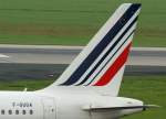 Air France, F-GUGA, Airbus A 318-100 (Seitenleitwerk/Tail ~ neue AF-Lackierung), 28.07.2011, DUS-EDDL, Dsseldorf, Germany
 

