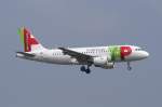 Ein Airbus A-319-111  der TAP Air Portugal mit der Kennung CS-TTQ aufgenommen am 04.04.09 am Züricher Flughafen.