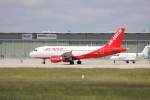 Ein Airbus A 319 der AIR BERLIN mit der Kennung D-ABGH aufgenommen am 30.05.09 am Flughafen Stuttgart.
