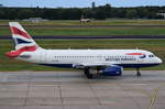 G-EUPL British Airways Airbus A319-131   , TXL , 22.08.2017