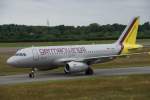 A319 der Germanwings auf dem Flughafen Hamburg nach der Landung