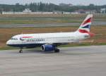 British Airways A 319-131 G-EUPZ am 28.06.2009 auf dem Flughafen Berlin-Tegel