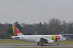 TAP Portugal Airbus A319 CS-TTC beim Start am Airport Hamburg Helmut Schmidt am 22.02.17