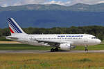Air France, F-GRHZ, Airbus A319-111, msn: 1622, 11.Juli 2012, GVA Genève, Switzerland.