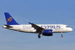 Cyprus Airways, 5B-DCN, Airbus A319-132, msn: 2383,  Limassol , 29.Dezember 2012, ZRH Zürich, Switzerland.