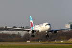 Eurowings Airbus A319 D-AGWY vor der Landung am Airport Hamburg Helmut Schmidt am 08.04.18