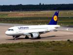 Lufthansa A 319-114 D-AILH bei der Ankunft auf dem Flughafen Berlin-Tegel am 26.07.2009