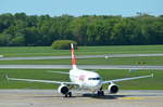 Swiss Airbus A319 HB-IPV beim rollen zum Gate am Airport Hamburg Helmut Schmidt am 06.05.18