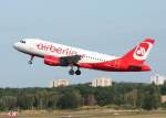 Air Berlin A 319-112 D-ABGK beim Start in Berlin-Tegel am 30.08.2009