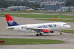 Air Serbia, YU-API, Airbus A319-132, msn: 1140, 29.August 2020, ZRH Zürich, Switzerland.