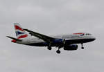 British Airways, Airbus A 319-131, G-DBCJ, TXL, 11.10.2020