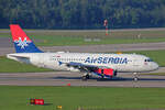 Air Serbia, YU-APC, Airbus A319-131, msn: 2621,  Novak Djokovic , 04.September 2021, ZRH Zürich, Switzerland.